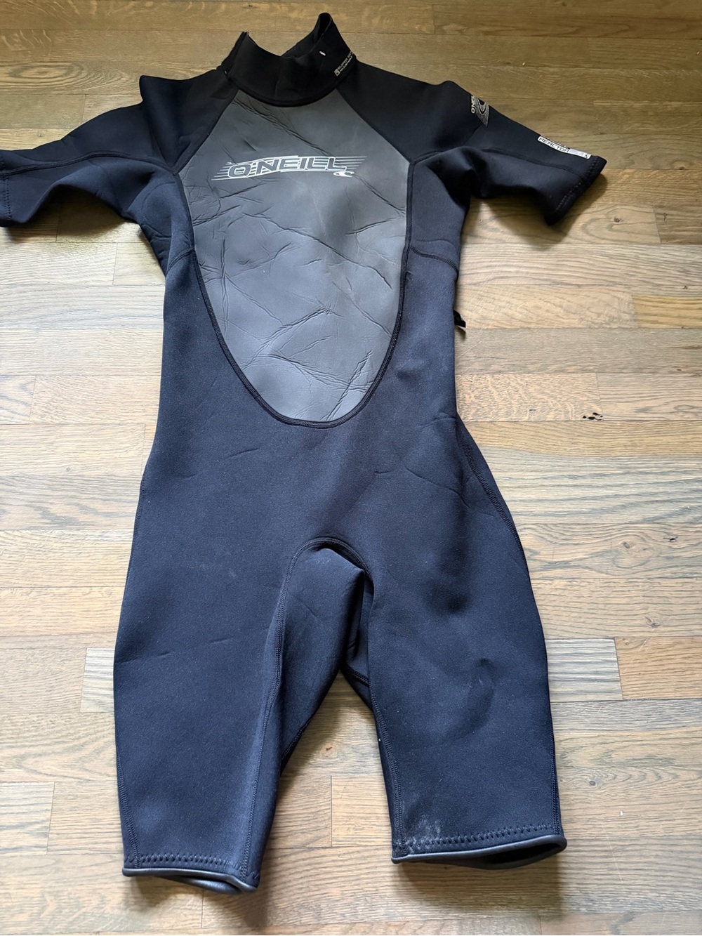 O'Neill Black Short-Sleeve Kids Wetsuit One-Piece